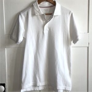 NWOT White Polo Shirt Short Sleeve Uniform Top Button Collar New Size 14 Boys